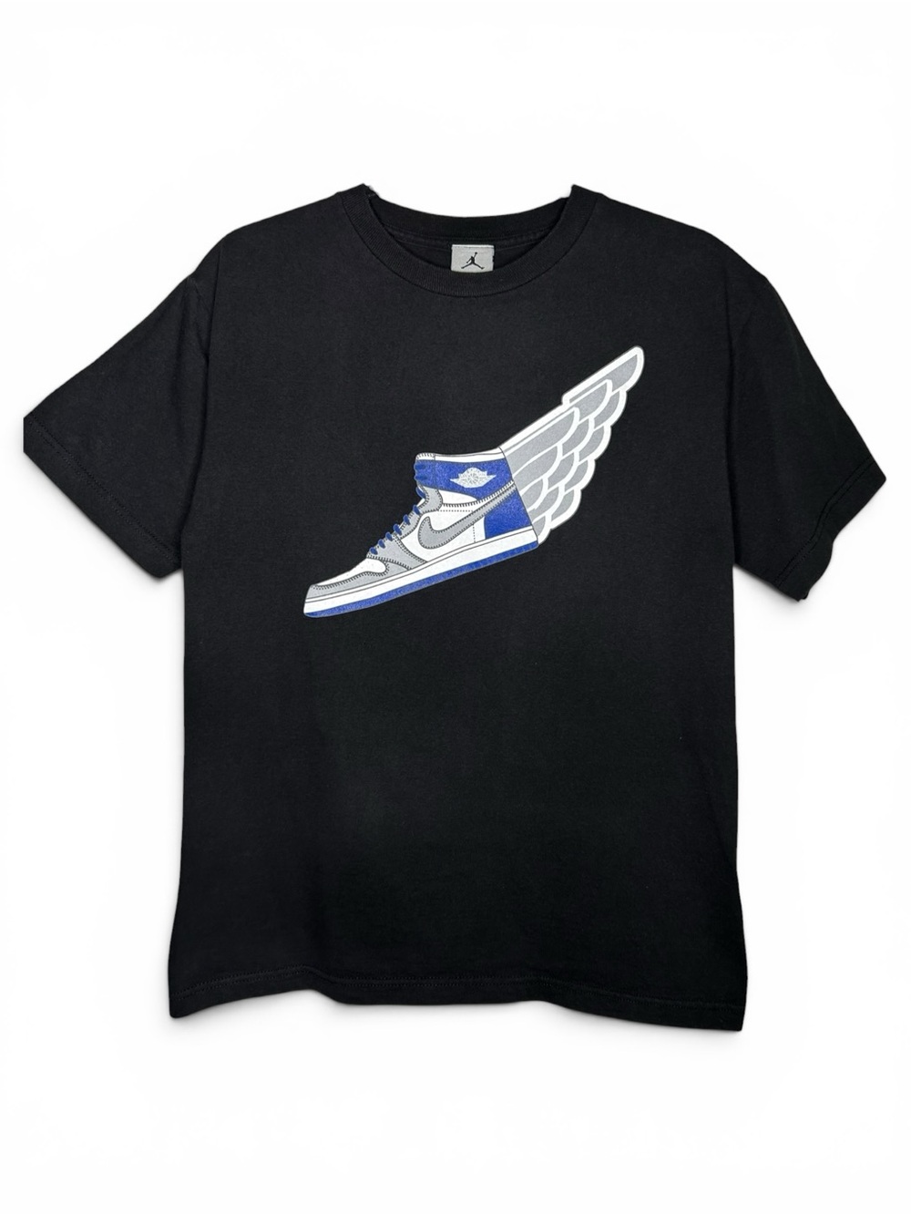 Nike Y2K Air Jordan Wings Sneaker Graphic T-Shirt Youth XL Black